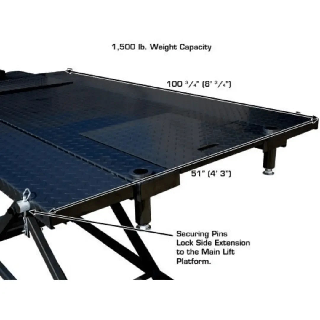 Atlas HI-RISE 1500 Motorcycle/ATV Lift 1,500 lb Capacity
