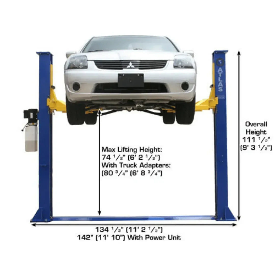 Atlas 9KBPX 9,000 lb Baseplate 2 Post Vehicle Lift