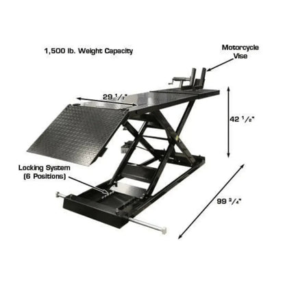 Atlas HI-RISE 1500 Motorcycle/ATV Lift 1,500 lb Capacity