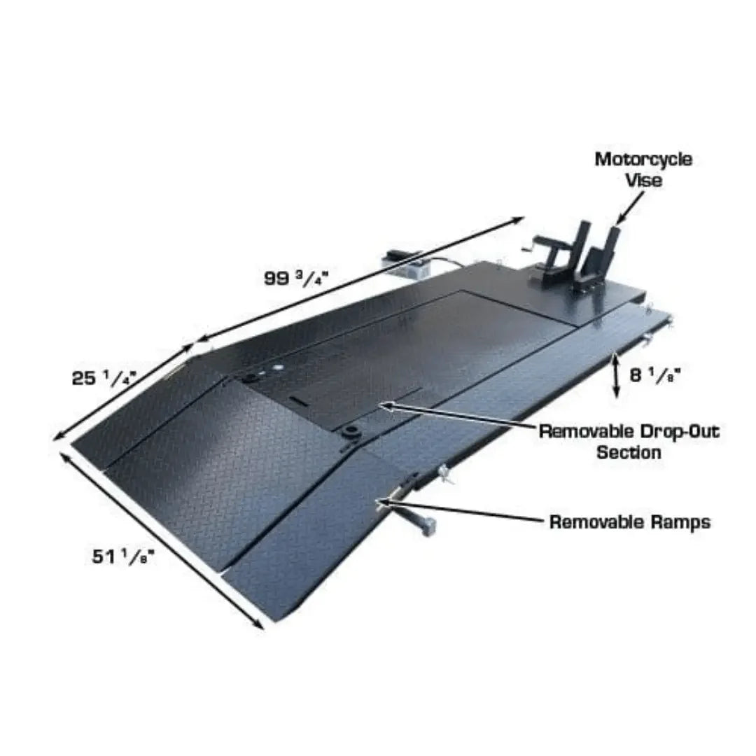 Atlas HI-RISE 1500 Motorcycle/ATV Lift 1,500 lb Capacity