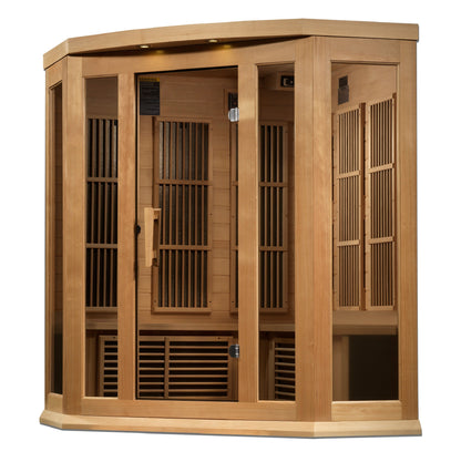 Maxxus 3 Person Corner Low EMF FAR IR Sauna (MX-K356-01)