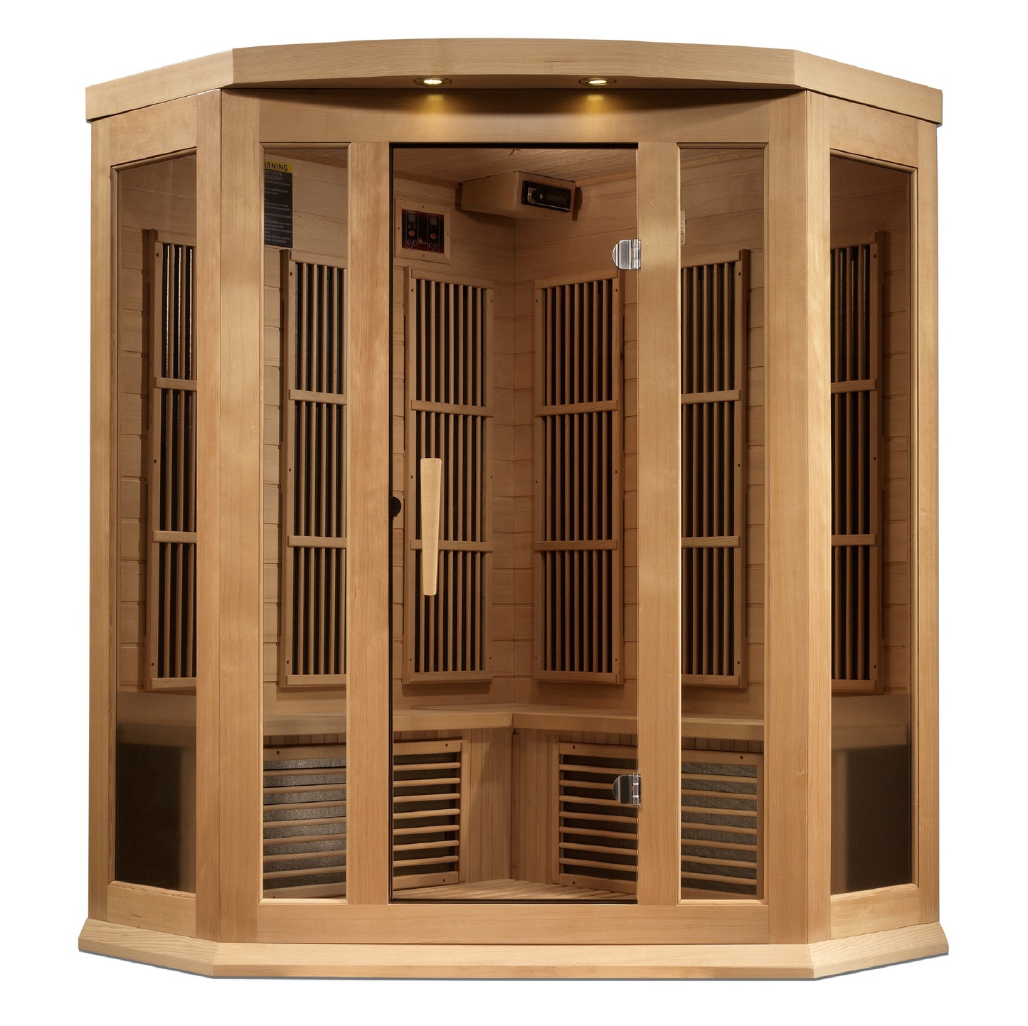 Maxxus 3 Person Corner Low EMF FAR IR Sauna (MX-K356-01)